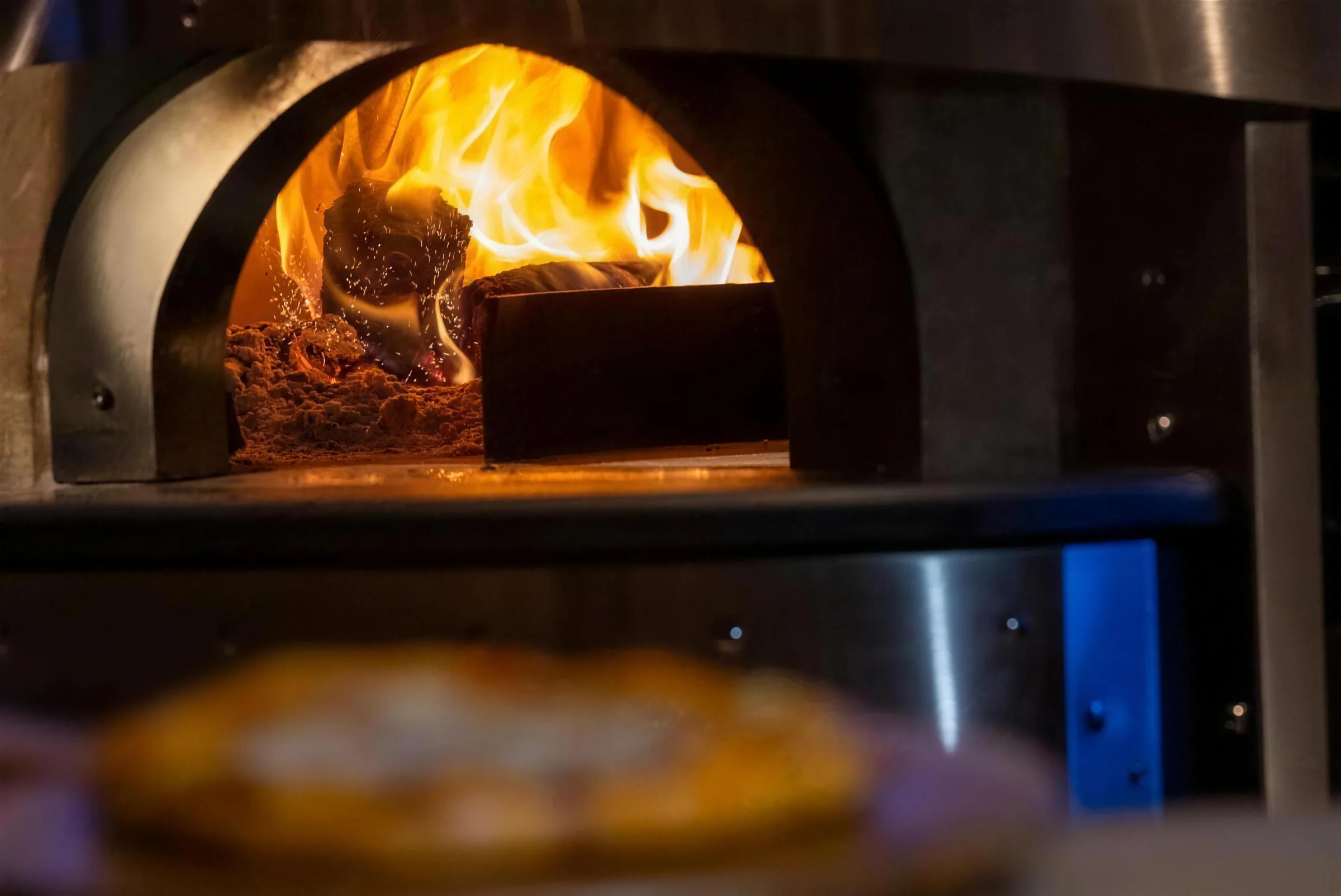 The wood-fired oven
